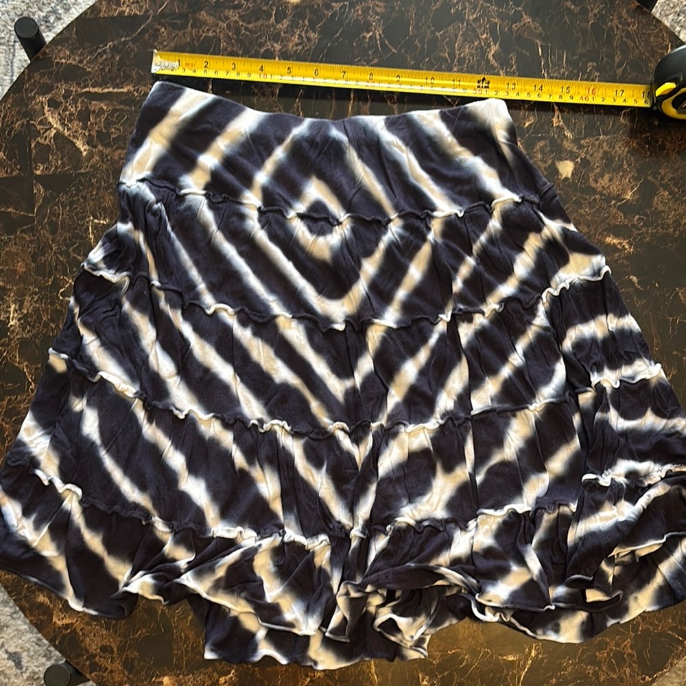 INC International Concepts Black and White Bubble Mini Skirt